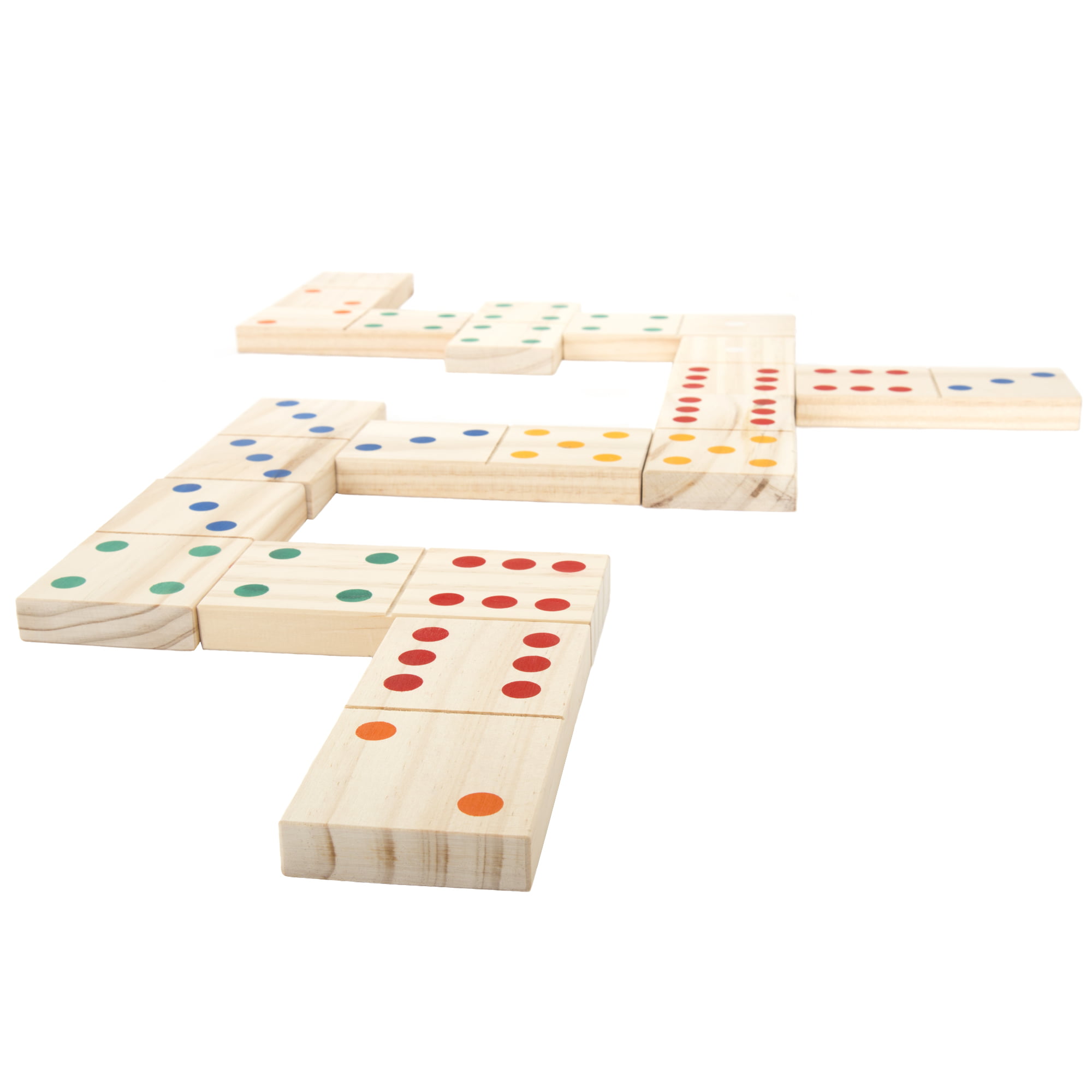 Kids Adults Outdoor Family Fun Details about   Giant Wooden Dominoes Game Set With Carrying Bag 
