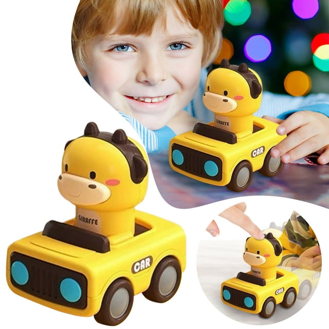 Education Puzzles Toy for Toddlers Early Learning Push and Go Animal Motor Skills Development Activity for Indoor Outdoor