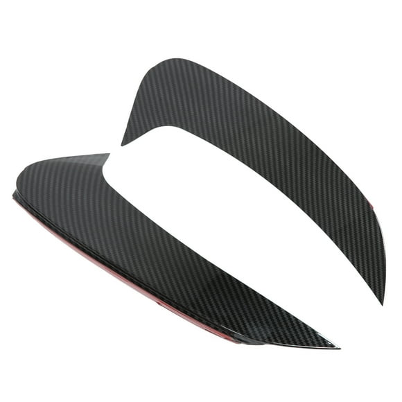 Moldura de ventilación de parachoques trasero, 2 piezas de alerón de parachoques trasero estilo fibra de carbono Canard de parachoques trasero diseñado a medida para la perfección