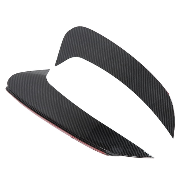 Moldura de ventilación de parachoques trasero, 2 piezas de alerón de parachoques trasero estilo fibra de carbono Canard de parachoques trasero diseñado a medida para la perfección