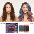 thumbnail image 4 of Hair Chalk,10 Pack Temporary Colour Pens Makeup Kit,Trendy Stuff, Hair Color for Birthday & Christmas Gifts,for Adults, Easy Washable Hair Dye Colourful Pens for Women, 4 of 8