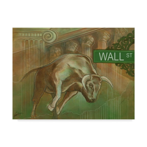 Trademark Fine Art 'Bull Market Running' Canvas Art by Ethan Harper