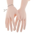 thumbnail image 4 of 1 pulsera de acero inoxidable con eslabones ajustables. Plateado, 4 of 6