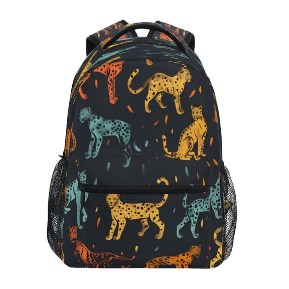 Backpack 16x11.4x6.9 Inches Fashion Backpack Shopping Travel Outing Backpack Multicolor Leopards