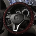 thumbnail image 2 of Funda para volante de coche con perforación con incrustaciones de diamantes y sin anillo interior, 2 of 5