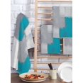 thumbnail image 2 of Blue Abstract Kitchen Dish Towels for Drying Dishes Set of 4, Grey Geometric Oil Painting Vintage Gradient Waffle Weave Microfiber Hand Tea Bathroom Towels Quick Dry & Absorbent Towel 15.7x23.6, 2 of 7