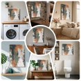 thumbnail image 6 of Ships Next Day Canvas Wall Art 10"x10", Vintage Sage Green Orange Wood Framed Canvas Print Painting, Modern Abstract Art Ready to Hang Small Picture Wall Decor for Home Kitchen Nursery Office, 6 of 9