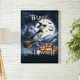thumbnail image 2 of Happy Halloween Dalmatian Witch Pumpkins Bats Vertical Matte Canvas Poster Dog Lover Wall Art Home Decor - 13012, 2 of 5