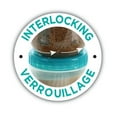 thumbnail image 4 of LocknLock - Ensemble de 2 Contenants avec Couvercle à Vis Interlock, Capacité de 1 Litre, Bleu, 4 of 4