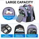thumbnail image 2 of Mochila de viaje MATEIN para portátil ampliable de 15,6 pulgadas con USB, color morado, 2 of 9