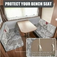 thumbnail image 2 of XYZCANDO Beautiful Rose Print Rv Dinette Cushion Covers,Stretchable Cushion Cover,RV Cushion Slipcover,Easy Installation,2 Backrest Covers and 2 Bench Covers Cute Designed for Ladies(Light Gray), 2 of 6