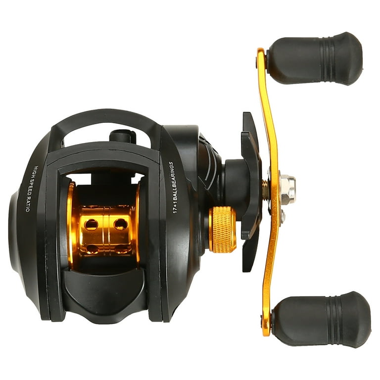 Anself Ultra Smooth 17 + 1 BB Baitcasting Fishing Reel Baitcaster 8kg Max  Drag 7.2:1 Gear Ratio Magnet Braking System 