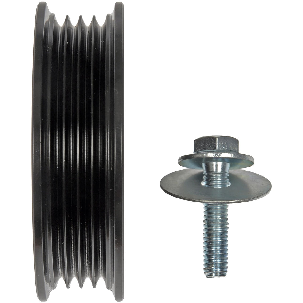 Dorman 419-521 Accessory Drive Belt Idler Pulley for Specific Ford Models, Black