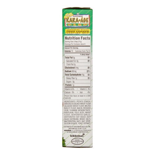 (4 pack) Kikkoman Certified Kosher Kara‑Age Soy‑Ginger Coating Mix, 6 oz Box