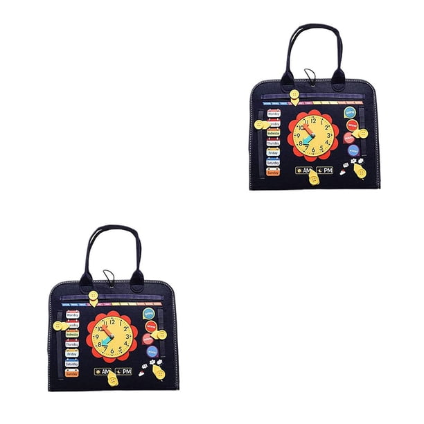 Bewildely Foldable Busy Board Toy Dressing Exercise Motor Game Fine for Toddlers 2piezas Azul