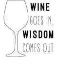 thumbnail image 2 of CafePress - Wine Goes In Wisdom Comes Out - 11 oz Ceramic Mug - Novelty Coffee Tea Cup, 2 of 4
