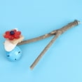 Natural Wooden Bird Fork Perch Standing Frame Stand Pole Parrot Chewing