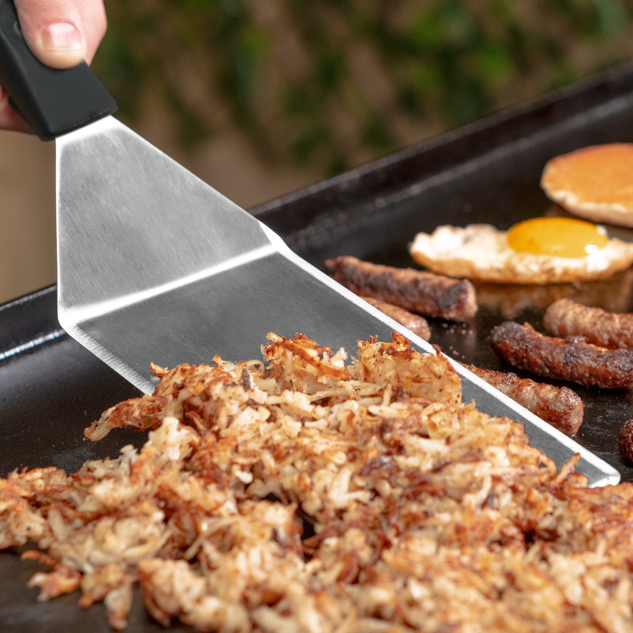 (2 pack) Blackstone 16” Stainless Steel Griddle Spatula with Long, Narrow Blade, 1-Piece