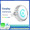 thumbnail image 2 of Adaptador USB 2 en 1 Inalámbrico CarPlay para Android Auto BT+WIFI Mini Smart AI Box Convierte Conexión con Cable A Inalámbrica Conectar y Usar A, 2 of 8