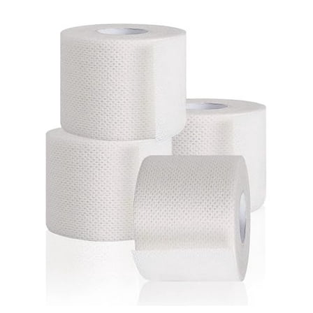 Premium Soft Cloth Easy to Tear Adhesive Tape 2 inch x 10 Yards for First Aid, Breathable Cloth Surgical Tape (Pack of 4)