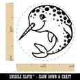 thumbnail image 2 of Cheery Spotted Narwhal Rubber Stamp for Scrapbooking Crafting Stamping - Medium 1 Inch, 2 of 7