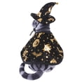 thumbnail image 4 of Conjunto de 2 capas de bruja con estampado de Halloween, ropa para mascotas, sombrero para perro y gato, joyería espeluznante, 4 of 5