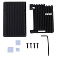 thumbnail image 2 of CAJA DE CAPARAZÓN DE CAPARAZÓN CAJA DE ALEACIÓN DE ALUMINIO NEGRO Para Raspberrypi 3 Modelo B 2B/3B+, 2 of 7