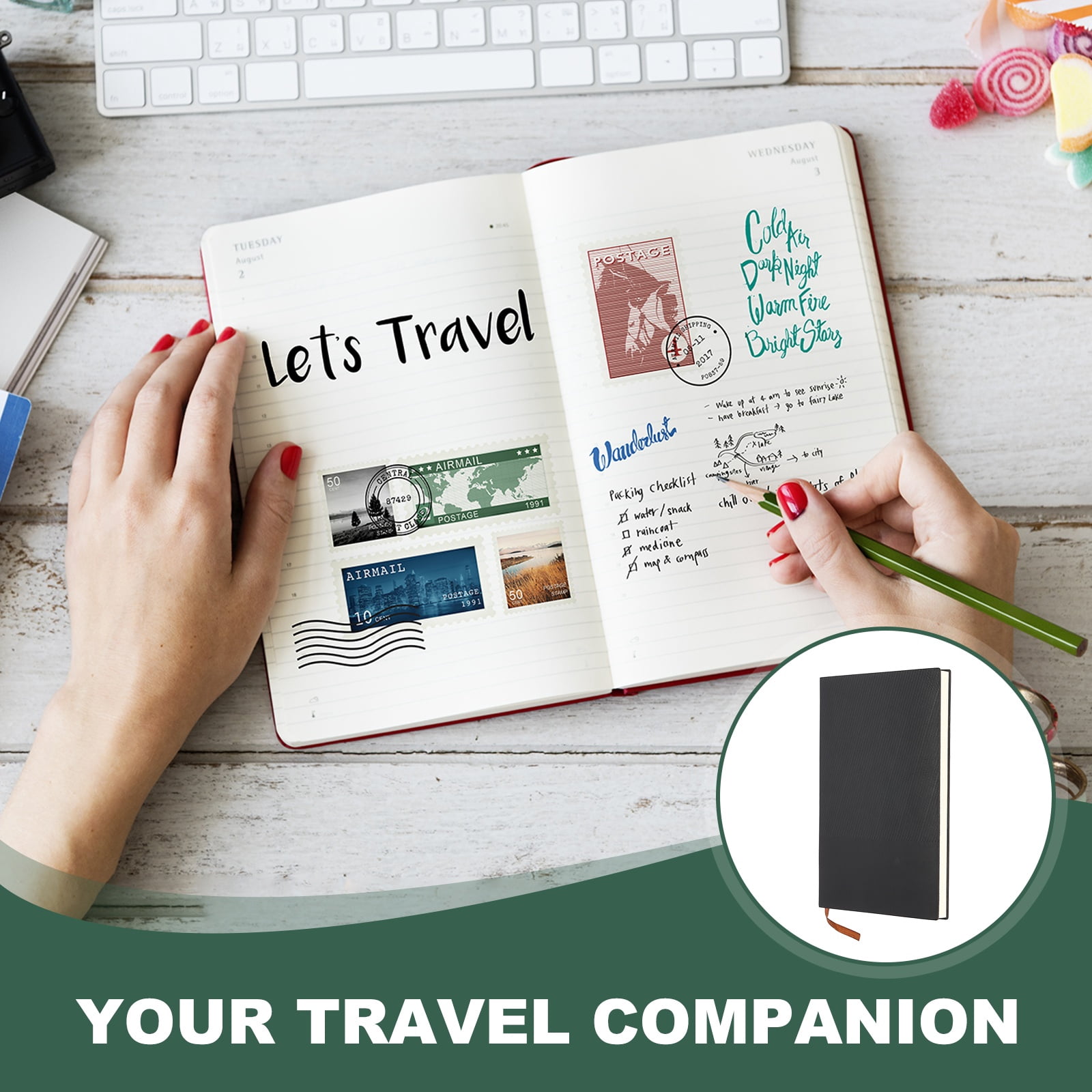 Uxcell Lined Journal Notebook 8.3" x 5.7", 2 Pcs A5 98 Pages Journaling Notebooks 80 GSM Thick Paper, Pu Leather Daily Journal Book Ribbed Texture, Black