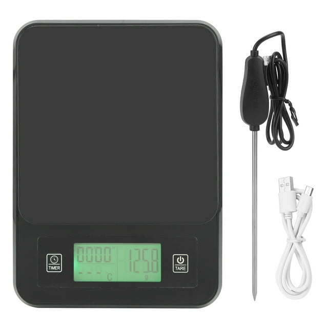 Dekaim Electronic Scale, 3Kg /0.1g Electronic Kitchen Portable Cooking Food Scale Weight with Temperature Probe