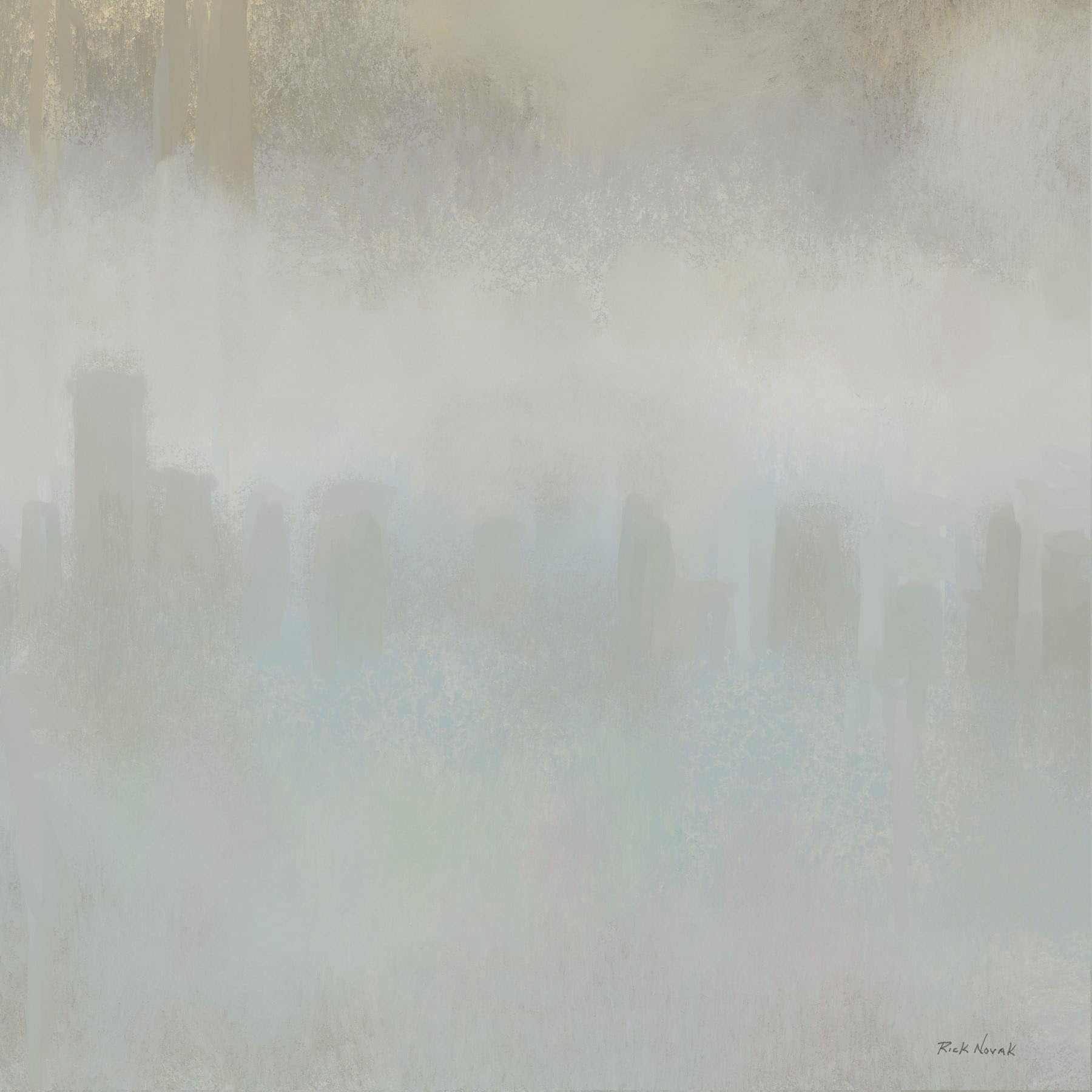 Marmont Hill "Grey Mist" by Rick Novak Painting Print on Wrapped Canvas