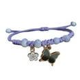 thumbnail image 2 of Hyasfey Girlfriend Bracelet Flower Butterfly Weaving Women Charm Sweet Braided Bracelet Fashion Accessory, 2 of 8