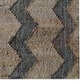thumbnail image 4 of Hand Woven Flat Weave Kilim Jute Eco-Friendly Area Rugs - 6'X9', Rectangle Shape, Beige Charcoal Color, Contemporary Pattern, High Pile, Natural Fiber, Handmade Area Rugs For Living Room (J00030), 4 of 5