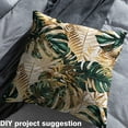 thumbnail image 2 of Castle Fairy Tropical Leaves Fabric by the Yard 5 Yards for Teens,Botanical Plants Fabric for Sewing,Green Golden Home Decor Fabric by the Yard,Microfiber Bedroom Decor, 2 of 6