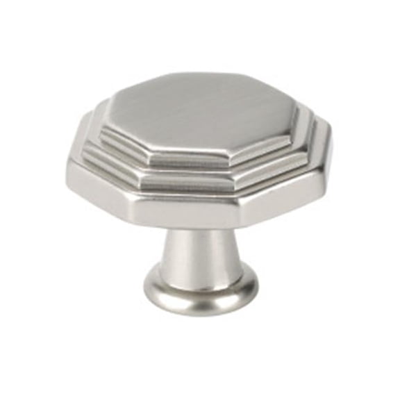 Topex Designs 10819B35 Octagon Cabinet Knob - Satin Nickel