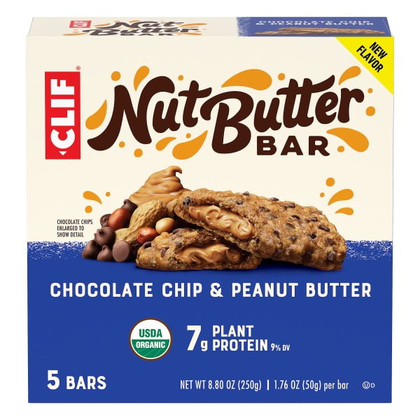 CLIF® Nut Butter Bar Chocolate Chip & Peanut Butter 5 ct Box