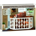thumbnail image 4 of Frisky Friends Wooden Freestanding Pet Gate, Extra Wide Adjustable, Expands to 47" Wide, 4 of 8