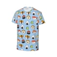 thumbnail image 3 of Fuzoiu Kawaii Sushi (2) Print Boys' Casual T-Shirt,Crewneck Undershirts,Boys Athletic Shirt,Short Sleeve T-Shirts for Outdoor Play, 3 of 7