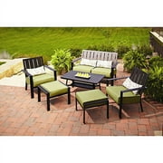 Hometrends Uptown Views 6 Piece Sofa Set, Green