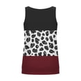 thumbnail image 4 of Zylanna Women's Shirts Blouse, Floral Print Sleeveless Summer V-Neck Fashion Tee Tops Wine, 4 of 5