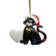 thumbnail image 1 of LUVCLS Adorno navideño con forma de gato y animales para colgar en la pared, 1 of 7