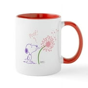 CafePress - Snoopy Dandelion Mug - 11 oz Ceramic Mug - Novelty Coffee Tea Cup