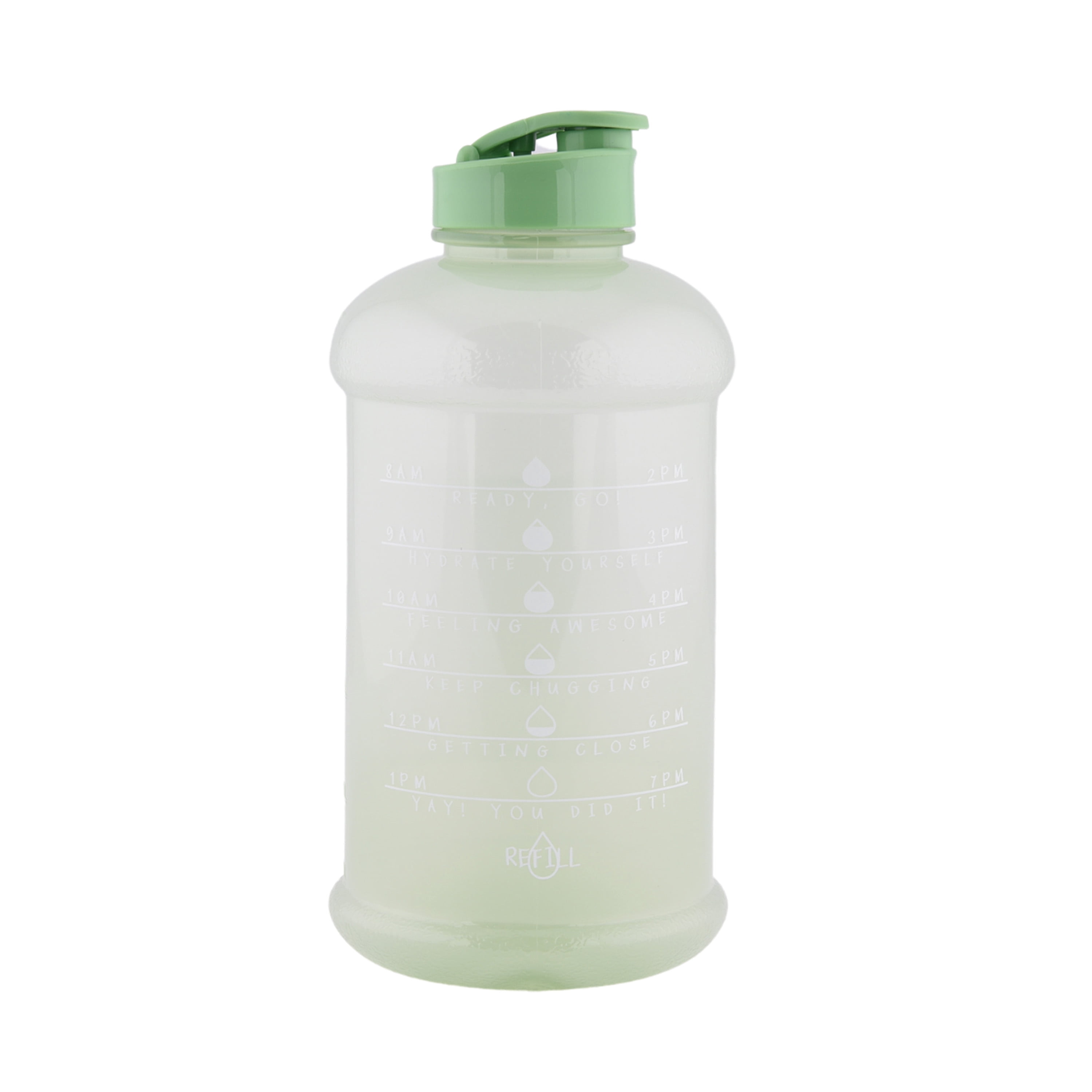 Mainstays 4-Pack 50-Ounce Polypropylene Water Bottles with Flip-Top Lid, Multi-Colored