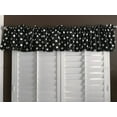 thumbnail image 2 of cotton polka dots window valance 58 wide white on black, 2 of 3