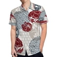 thumbnail image 4 of High Quality Hawaiian Shirts for Men Short Sleeve Aloha Beach Shirt Floral Summer Casual Button Down Shirts Blouses P67YLD, 4 of 7