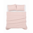 thumbnail image 3 of Cannon Heritage Solid 100% Microfiber Polyester Peach Blush 2-Piece Twin XL Quilt Set, Solid Casual themed, Adult Bedding, OEKO-TEX Certified, 3 of 6