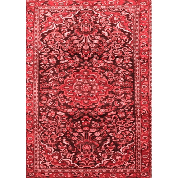 Ahgly Company Indoor Rectangle Persian Red Traditional Area Rugs, 7' x 9'