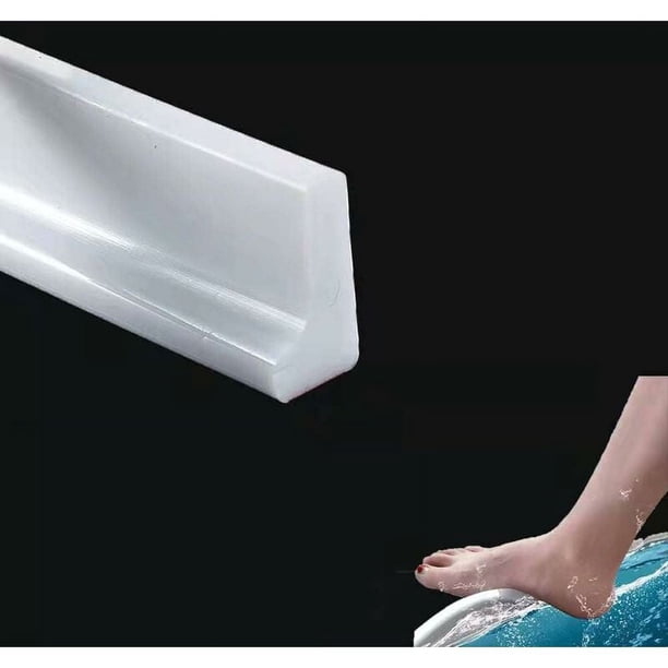 Umbral de ducha plegable, barrera impermeable de diseño flexible para duchas sin bordillos y uso multiusos (2 m/78 in)