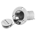 thumbnail image 3 of Tapón de llenado de cubierta de barco con tapa de llave, herrajes marinos de acero inoxidable para yates, caravanas, 45 grados, 1,5 pulgadas, 38 mm de desagüe, 3 of 14