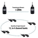 thumbnail image 5 of JOYO JW-03 2.4GHz Wireless Guitar System 4 Channels Rechargeable Audio Wireless mitter Receiver, 5 of 5