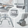 thumbnail image 3 of BabyBond Baby Bassinet, 3 in 1 Bassinet Bedside Sleeper with Washable Soft Mattress and Sheet, 6 Height Adjustable Easy Folding Bedside Crib, 4-Sided Mesh Bedside Bassinet for Baby,Gray, 3 of 7